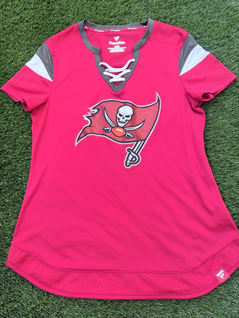 Fanatics NFL Tampa Buccaneers Lace-Up Women's Game Jersey Top